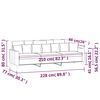 vidaXL Canap&eacute; &agrave; 3 places Gris clair 210 cm Velours