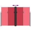 vidaXL Auvent latéral rétractable Rouge 220x1200 cm