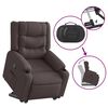 vidaXL Fauteuil inclinable marron fonc&eacute; tissu