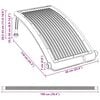vidaXL Panneau de chauffage solaire de piscine courb&eacute; 110x65 cm