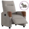 vidaXL Fauteuil inclinable &eacute;lectrique Taupe Tissu
