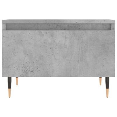 vidaXL Table basse gris béton 50x46x35 cm bois d'ingénierie