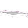 vidaXL Cadre de lit sans matelas noir 90x200 cm bois d'ingénierie
