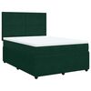 vidaXL Sommier &agrave; lattes de lit et matelas Vert fonc&eacute; 140x200cm Velours