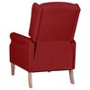 vidaXL Fauteuil inclinable Rouge bordeaux Tissu
