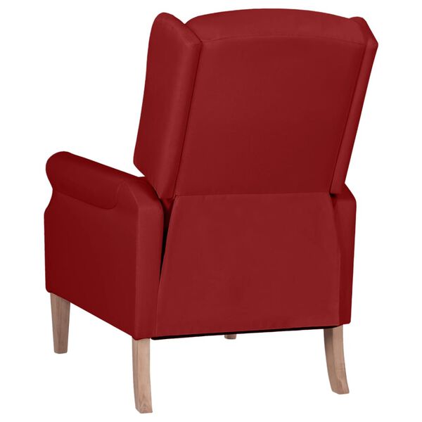 vidaXL Fauteuil inclinable Rouge bordeaux Tissu