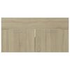 vidaXL Ensemble de meubles de salle de bain Ch&ecirc;ne sonoma Agglom&eacute;r&eacute;