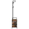vidaXL Porte-manteau Ch&ecirc;ne fum&eacute; 95 x 34 x 184 cm Bois d'ing&eacute;nierie