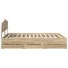 vidaXL Cadre de lit Ch&ecirc;ne Sonoma 140 x 200 cm Bois Ing&eacute;nierie