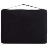 vidaXL Table de massage pliable 2 zones Bois Noir et blanc