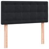 vidaXL Sommier &agrave; lattes de lit avec matelas noir 100x210 cm velours