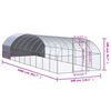 vidaXL Poulailler d'ext&eacute;rieur 3x10x2 m Acier galvanis&eacute;