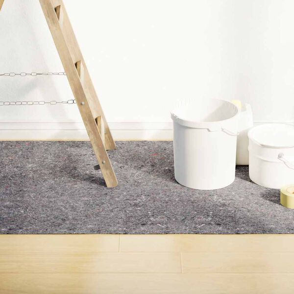 vidaXL B&acirc;che de protection contre peinture 25 m 220 g/m&sup2; gris