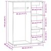 vidaXL Garde-robe Ch&ecirc;ne fum&eacute; 80x40x110 cm Bois d'ing&eacute;nierie