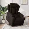 vidaXL Fauteuil inclinable électrique marron foncé tissu