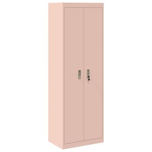 vidaXL Armoire de rangement avec stockage 2 pcs Rose 60 x 40 x 180 cm