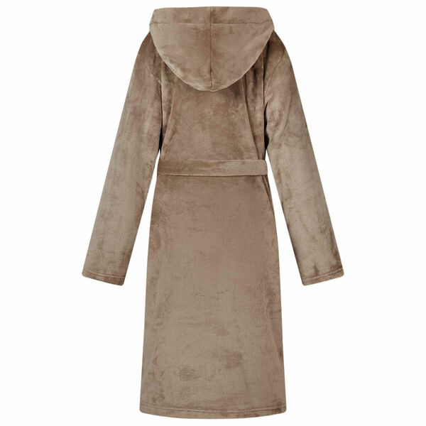 vidaXL Peignoir avec capuche Camel xxl Flanelle