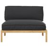 vidaXL Ensemble de Canap&eacute;s Noir 120 x 80 x 69 cm Bois d'Acacia Massif