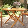 vidaXL Table pliable de jardin &Oslash;110x75 cm bois d'acacia solide