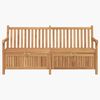 vidaXL banc avec stockage Marron 180 x 60 x 90 cm Bois de teck massif