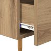 vidaXL Cabinet de chevet avec tiroir Ch&ecirc;ne artisanal 40 x 40 x 66 cm
