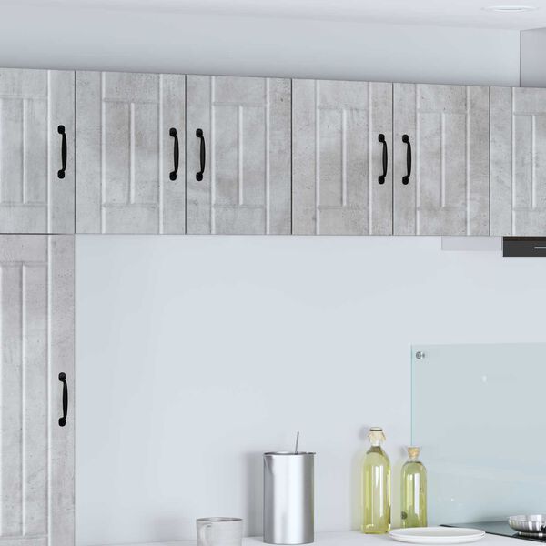 vidaXL Meuble mural de cuisine avec porte Gris b&eacute;ton 60 x 31 x 40 cm