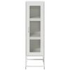 vidaXL Buffet haut blanc 36x39x123 cm acier laminé à froid
