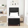 vidaXL Lit &agrave; ressorts avec matelas Noir 80 x 200 cm Velours