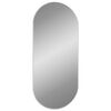 vidaXL Miroir mural Argent&eacute; 100x45 cm Ovale