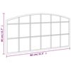 vidaXL Miroir mural noir 80x40 cm arche fer