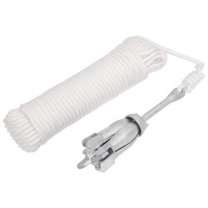 vidaXL Ancre pliable avec corde argent&eacute; 1,5 kg fer mall&eacute;able