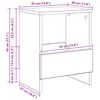 vidaXL &Eacute;tag&egrave;re &agrave; magazines 2 pcs Ch&ecirc;ne Sonoma 35 x 30 x 45 cm