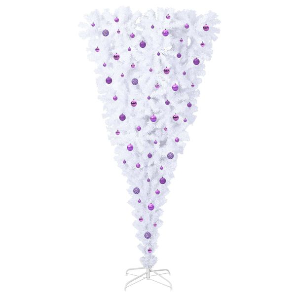 vidaXL Sapin de No&euml;l artificiel avec 300 LED Blanc 240 cm PVC et Acier