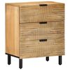 vidaXL Table de chevet marron 50x33x60 cm bois de manguier massif