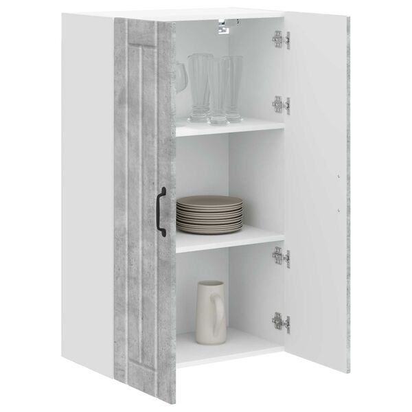 vidaXL Armoire de cuisine Gris b&eacute;ton 60 x 31 x 100 cm