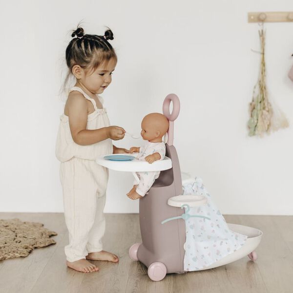 Smoby Valise de jeu de poup&eacute;e 3 en 1 Baby Nurse