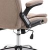 vidaXL Chaise de bureau Taupe Polyester