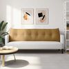 vidaXL Coussin de Dos Marron 180 x 24 x 50 cm Velours
