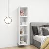 vidaXL Armoires murales 4 pcs Blanc brillant Bois d&rsquo;ing&eacute;nierie