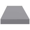 vidaXL &Eacute;tag&egrave;res murales flottantes 2 pcs gris 90x23,5x3,8 cm MDF