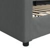 vidaXL Lit de repos sans matelas gris fonc&eacute; 90x190 cm tissu