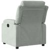vidaXL Fauteuil inclinable &eacute;lectrique gris clair velours
