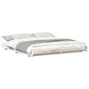 vidaXL Cadre de lit Blanc 200 x 200 cm Pin massif