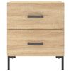 vidaXL Tables de chevet 2 pcs ch&ecirc;ne sonoma 40x35x47,5 cm