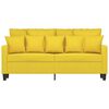 vidaXL Canap&eacute; &agrave; 2 places Jaune clair 140 cm Tissu