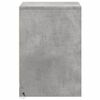 vidaXL Armoires de chevet et lumi&egrave;res LED 2 pcs gris b&eacute;ton
