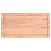 vidaXL Dessus de table marron clair bois ch&ecirc;ne massif trait&eacute;