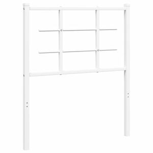 vidaXL T&ecirc;te de lit de remplacement m&eacute;tal blanc 75 cm
