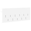 vidaXL Porte-manteau mural Blanc 100 x 40 x 12 cm Bois d'ing&eacute;nierie