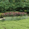 vidaXL Lit sur&eacute;lev&eacute; de jardin 320x80x45 cm Acier galvanis&eacute; Argent&eacute;